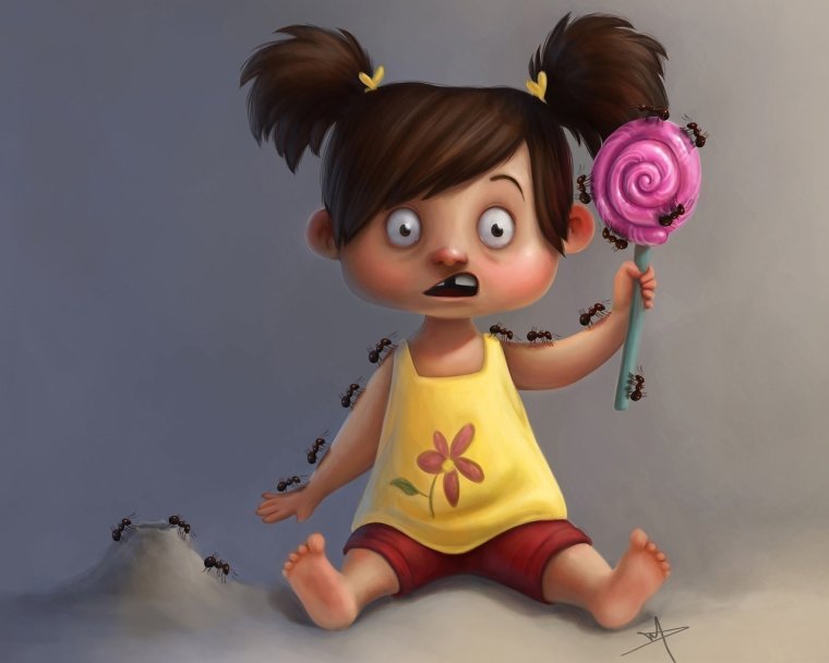 Мультяшная девочка