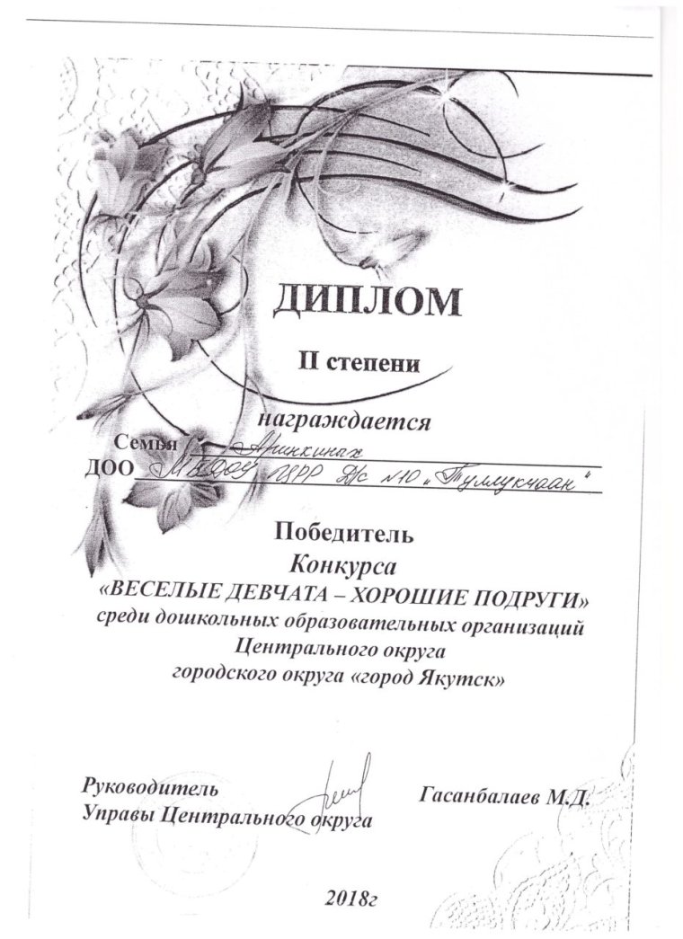 Диплом имениннице на день рождения