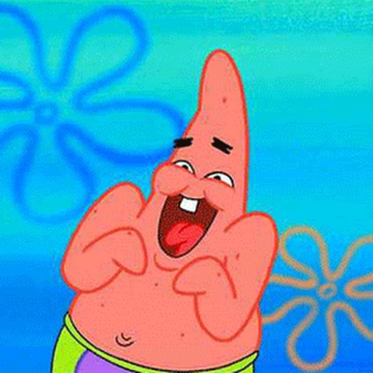 Патрик смеется