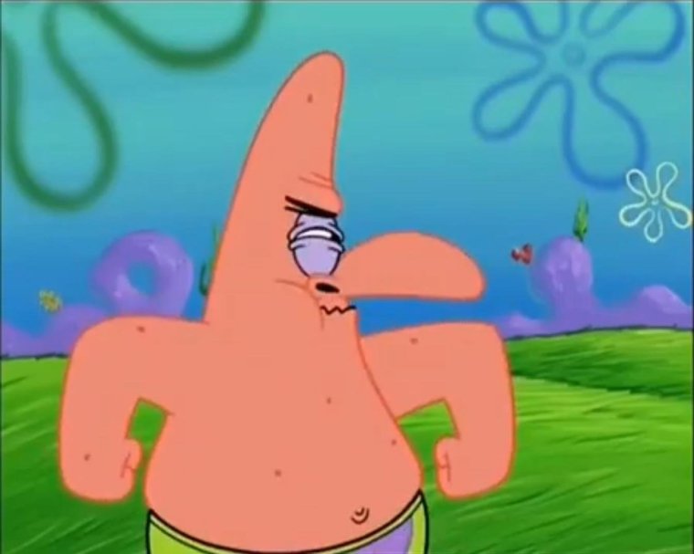 Патрик на Камне Мем