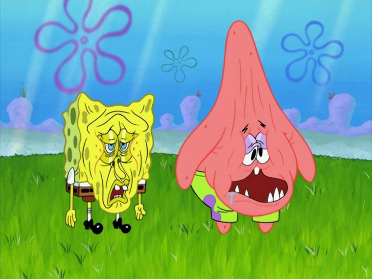 Патрик какает