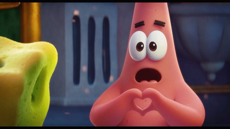 Патрик с доской на лбу