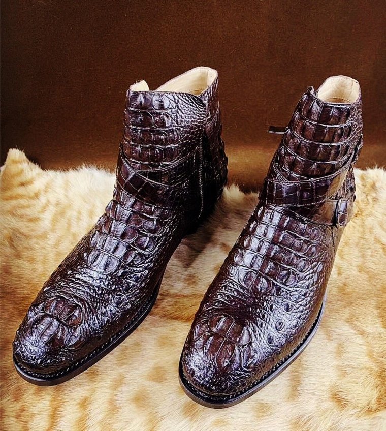 Сапоги из крокодильей кожи