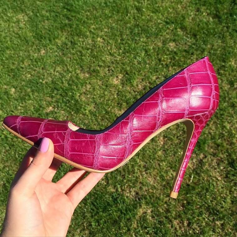 Туфли из крокодила женские