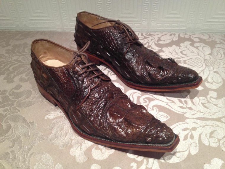 Луи Виттон туфли мужские крокодил