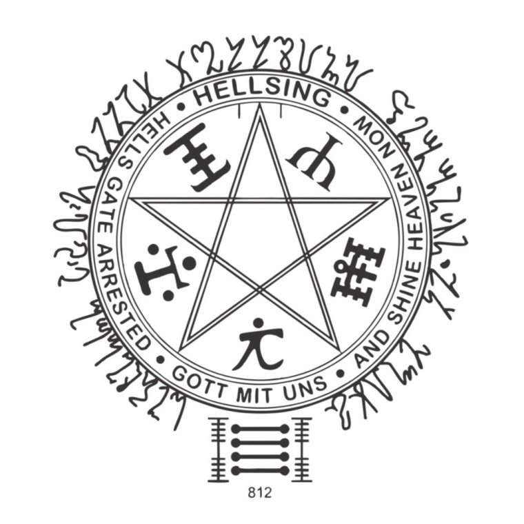 Аниме Хеллсинг пентаграмма