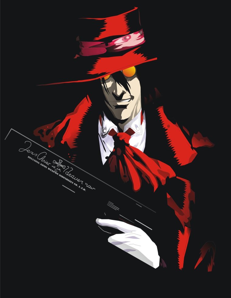 Алукард Хеллсинг официальный арт