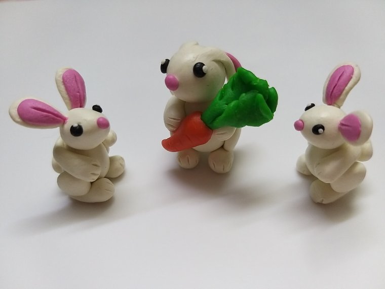 Зверюшки из полимерной глины