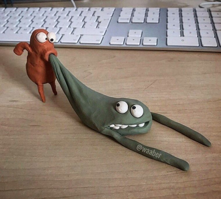 Смешные фигурки из пластилина