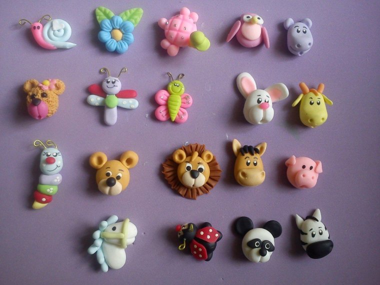 Поделки из лёгкого пластилина