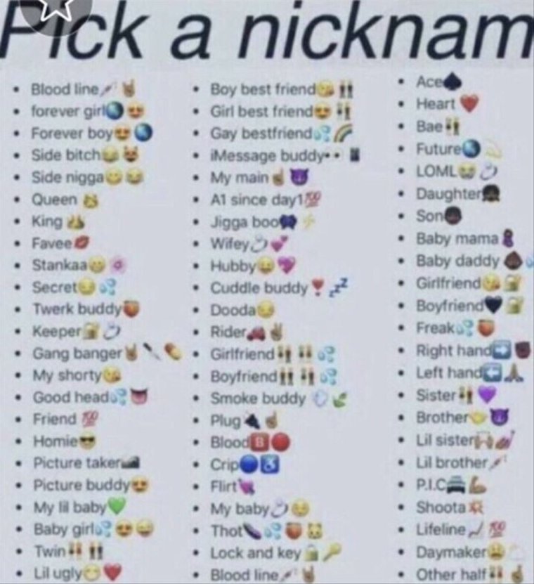 Nick name