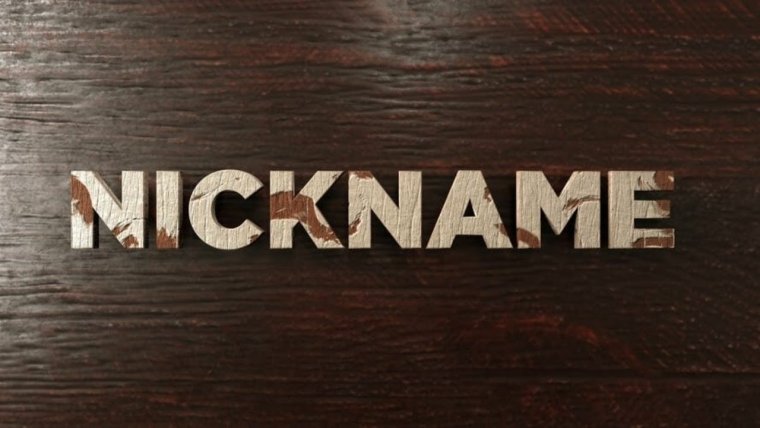 Nickname надпись