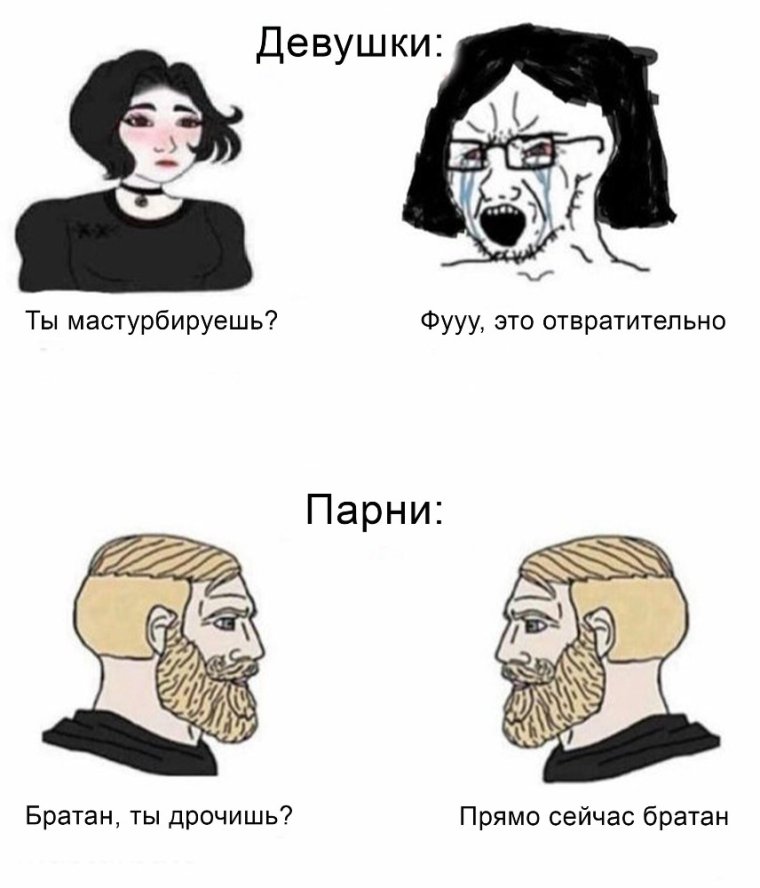Мемы про девушек и парней