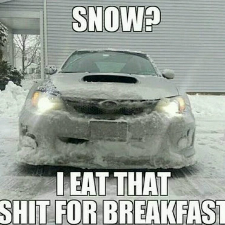 Субару зима приколы