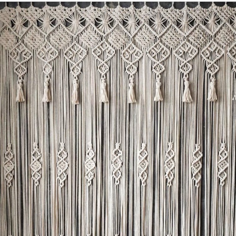 Макраме шторы на окна схемы