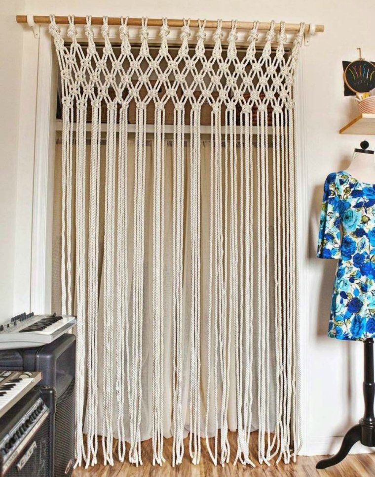 Шторы макраме