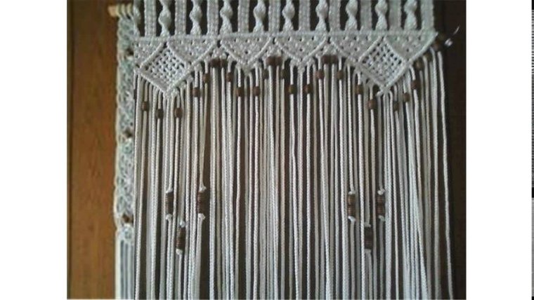 Межкомнатные шторы из джута своими руками