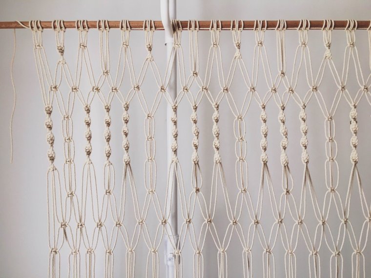 Занавески из макраме