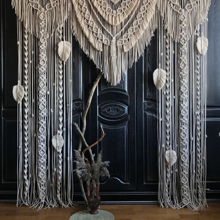 Шторы из макраме