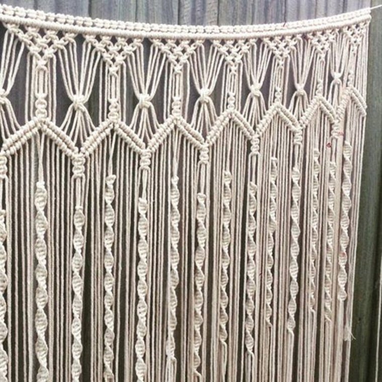 Сетка штора макраме