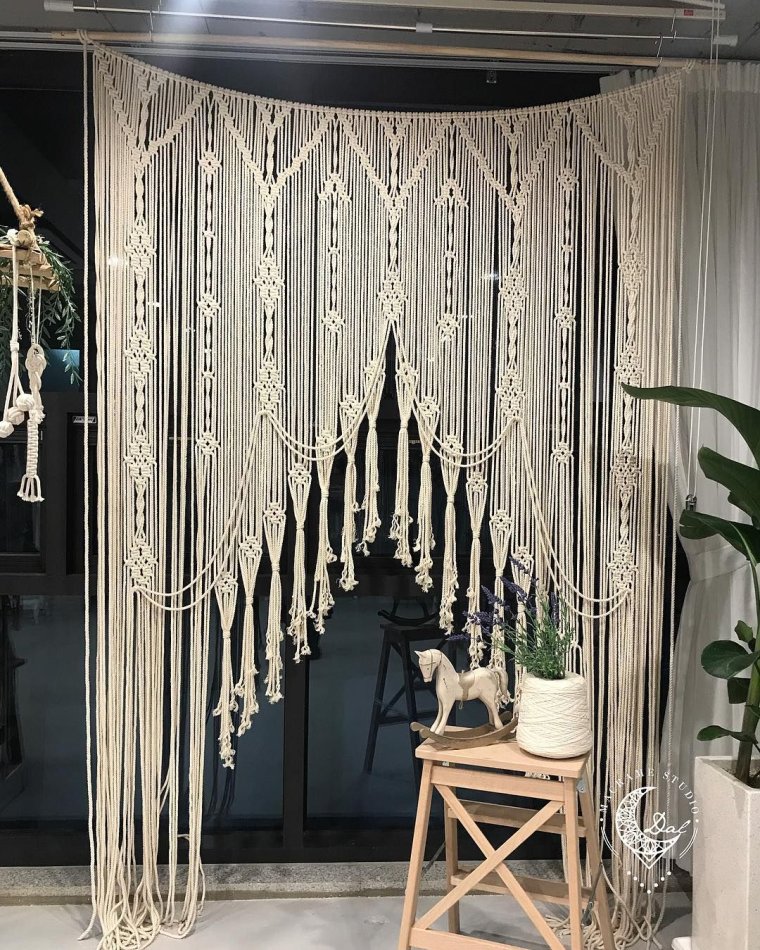 Макраме шторка