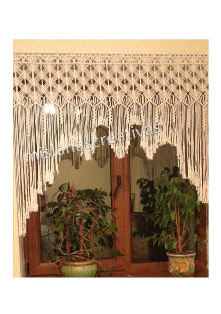 Шторы макраме