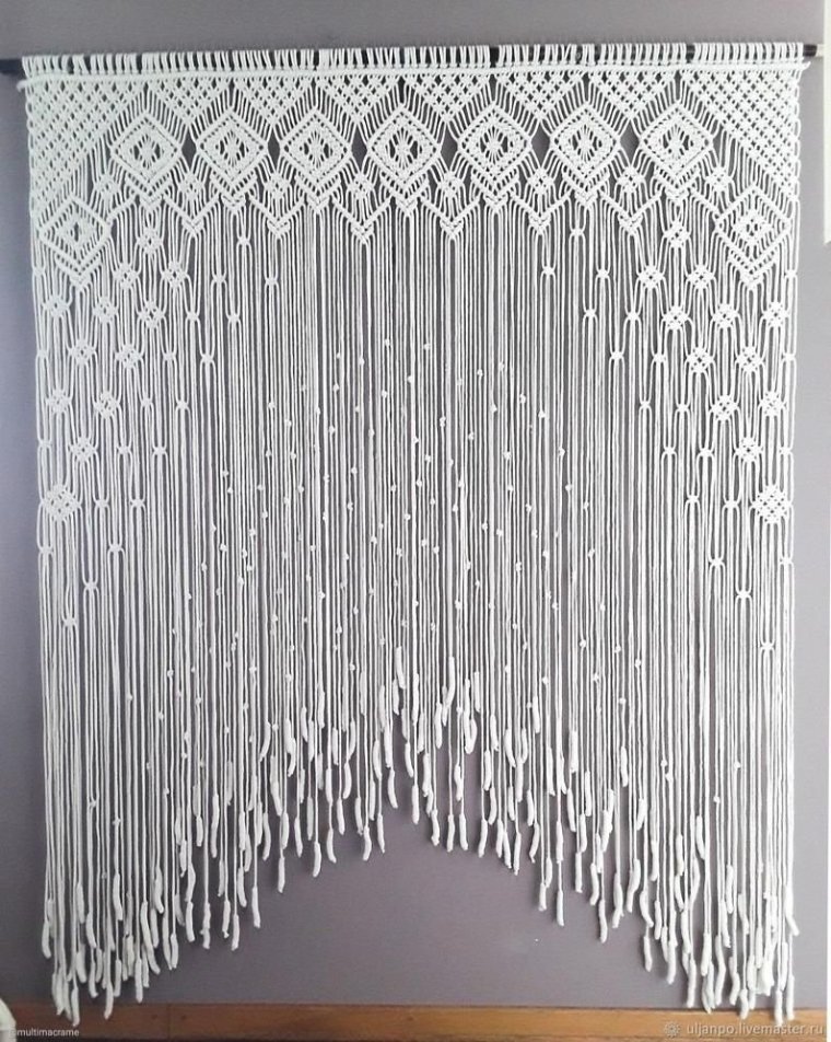 Шторы макраме