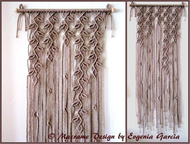 Шторы макраме