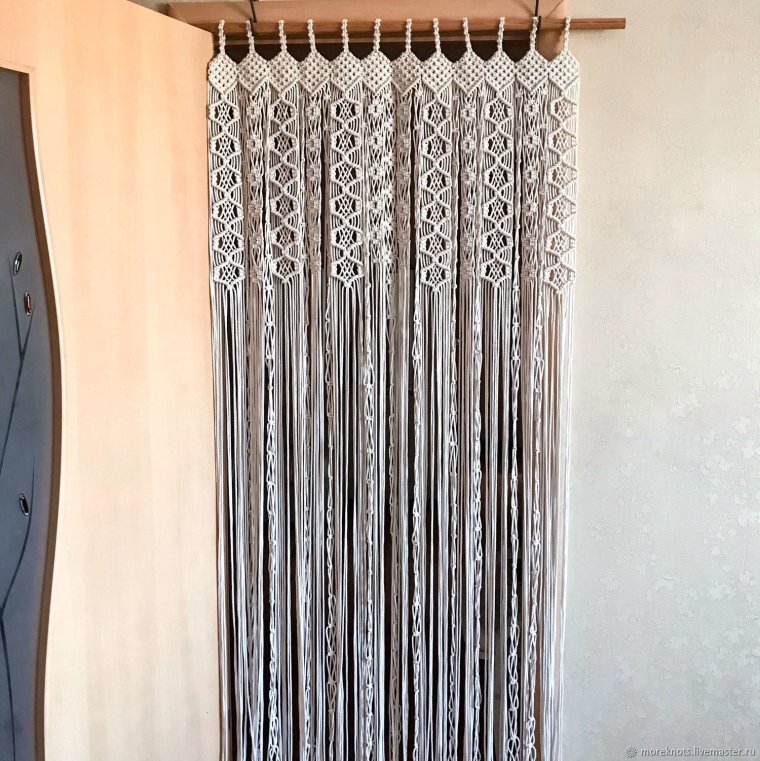 Штора макраме на окно