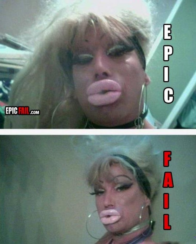 Натуральные накаченные губы