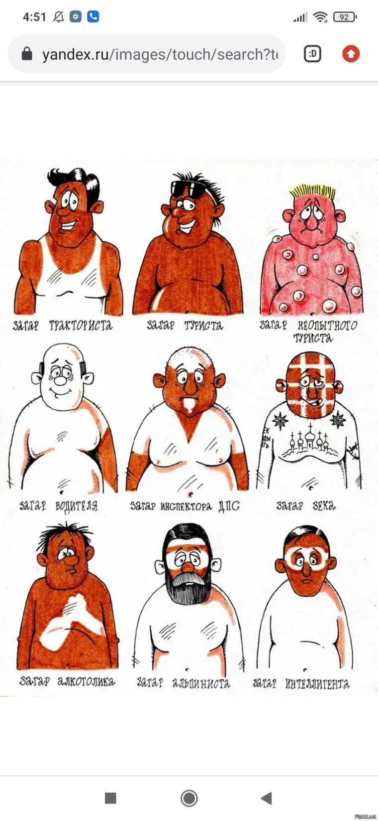 Жирный мужчина на море