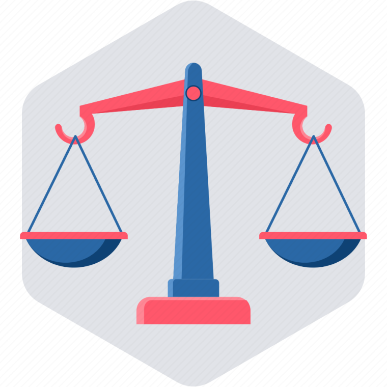 Весы на прозрачном фоне