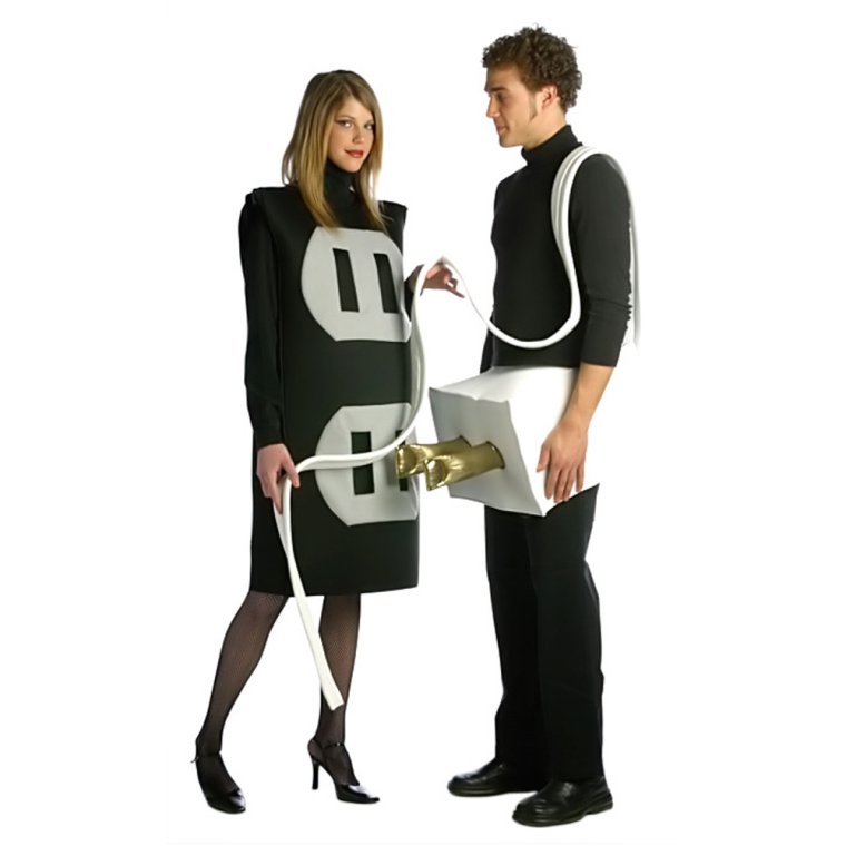 Парный костюм на Хэллоуин грудь