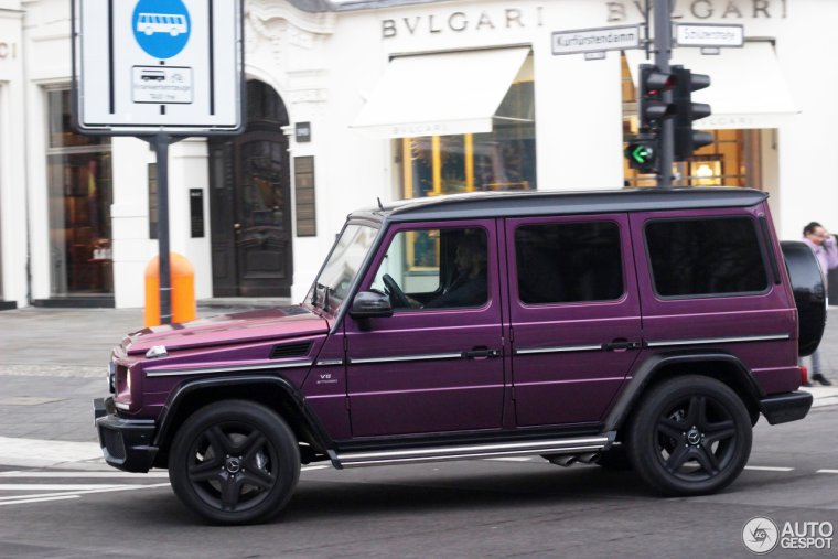 Мерседес AMG G 63 фиолетовый