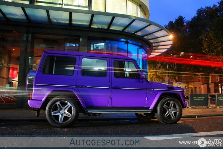 Mercedes Benz g class фиолетовый