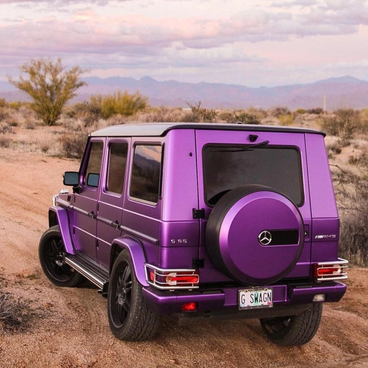Фиолетовый Мерседес g63