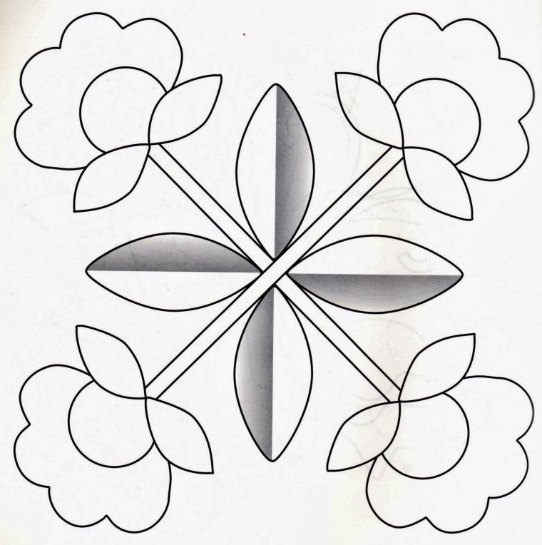 Аппликация цветы из бумаги шаблоны