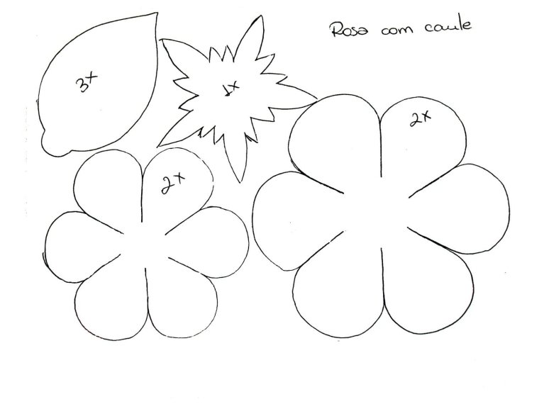 Выкройки цветов