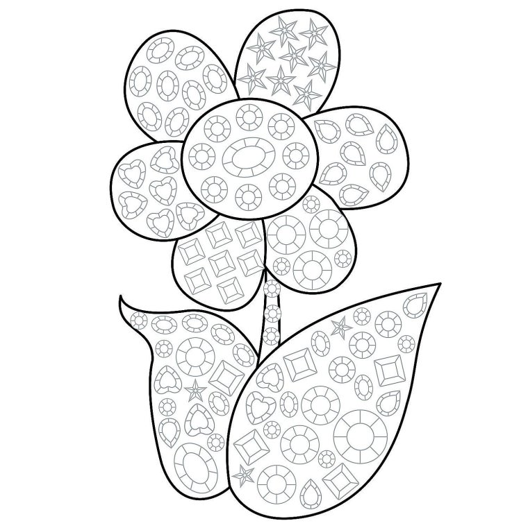 Шаблон для обрывной аппликации