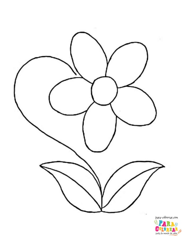 Эскиз для для аппликации цветок