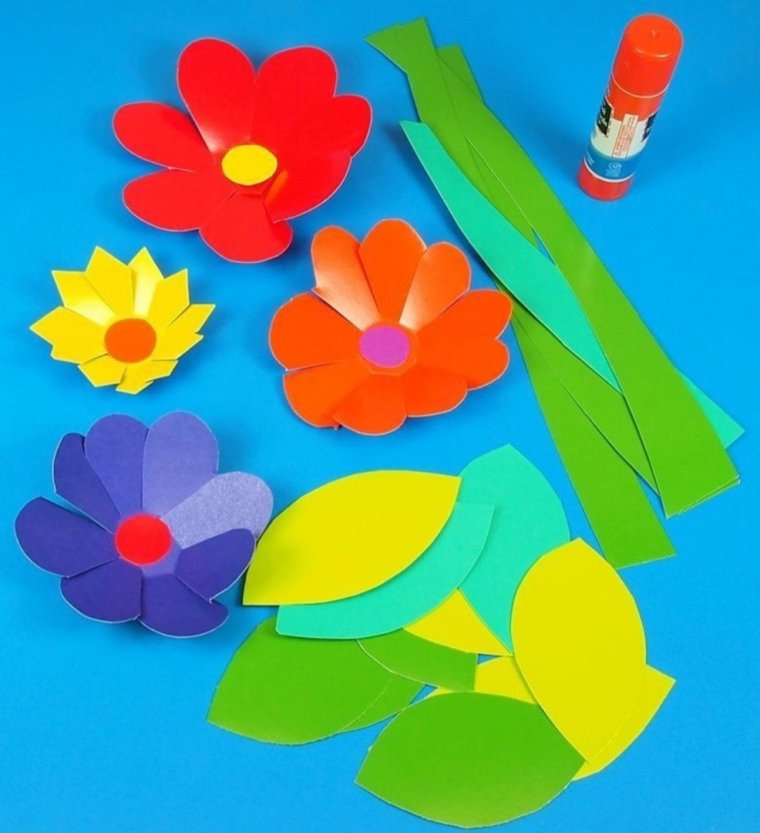 Аппликация букет цветов