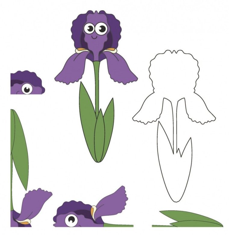 Объемная аппликация цветы