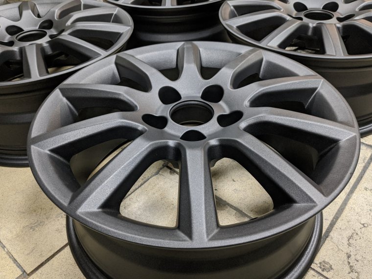 Диски цвета графит матовый порошковая Subaru b13