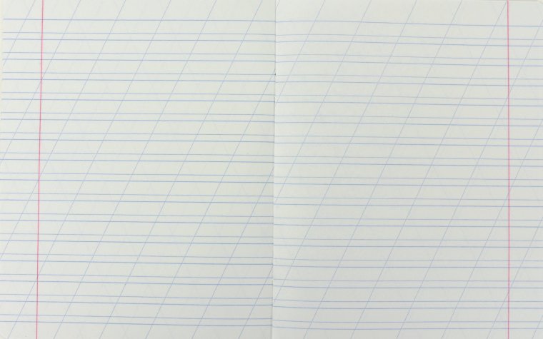 Тетрадь в косую линейку для 1 класса с дополнительной разлиновкой