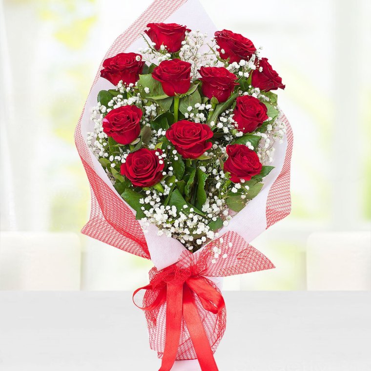 Букет роз с буквой ш