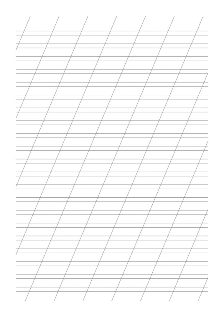 Разлиновка в косую линию а4