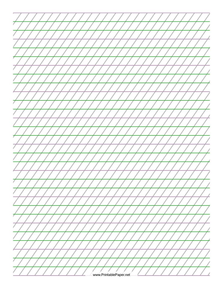 Разлиновка косая линия а4