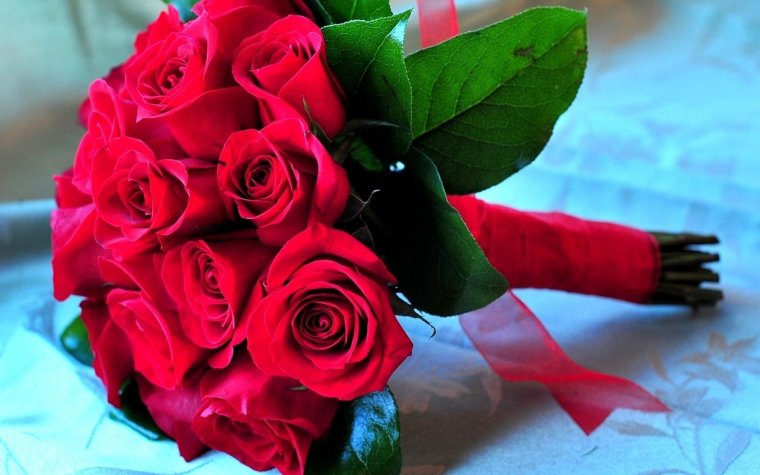 Романтические букеты роз