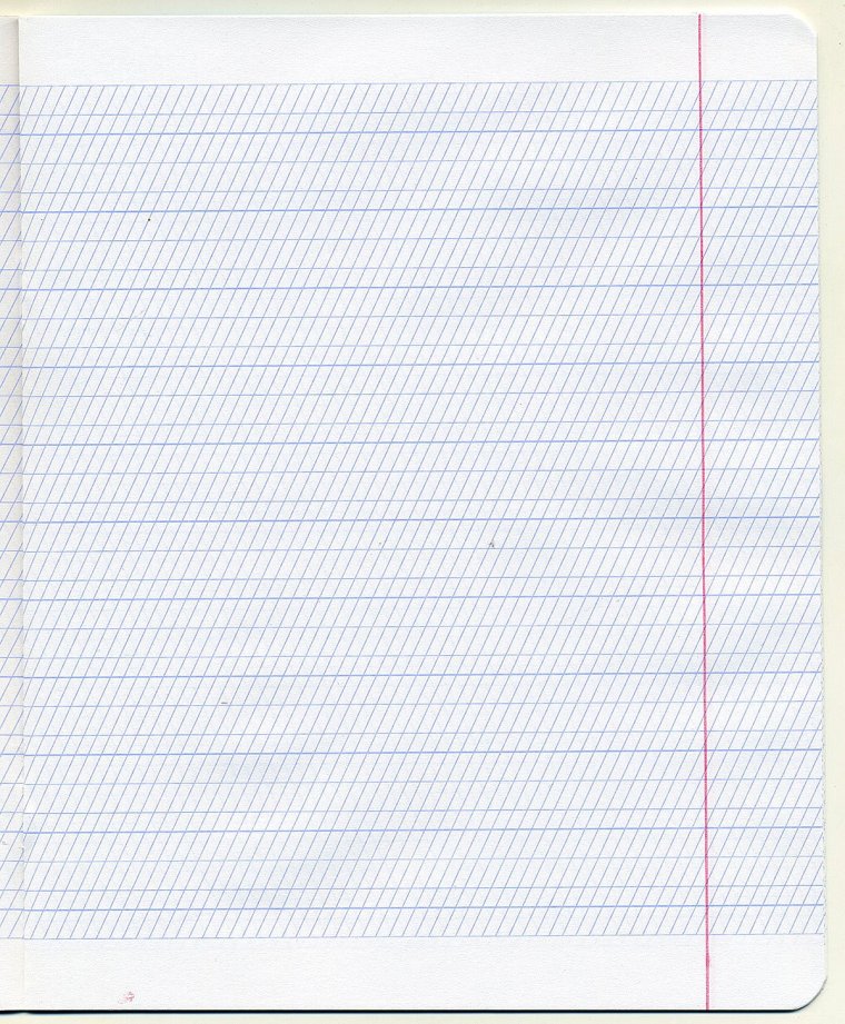 Лист в косую линейку для каллиграфии а4