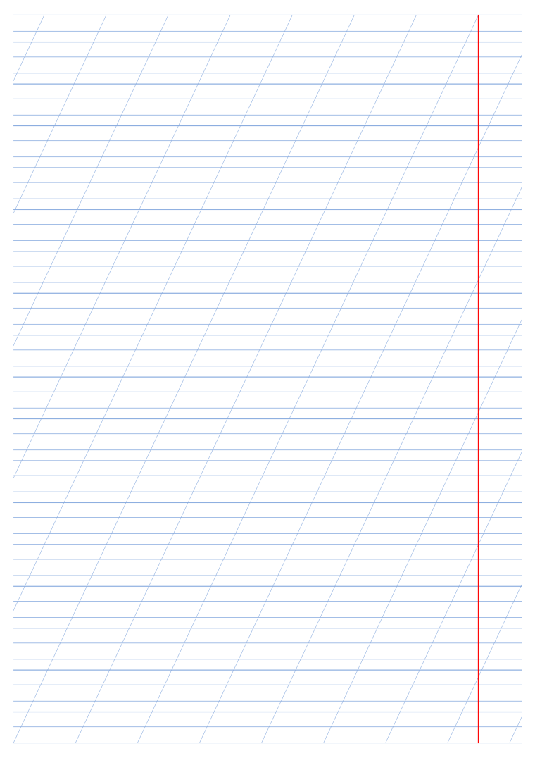 Разлиновка косая линия а4
